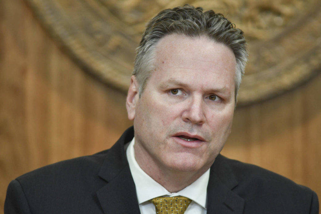 Gov. Mike Dunleavy is seen in this file photo. (Michael Penn | Juneau Empire File)