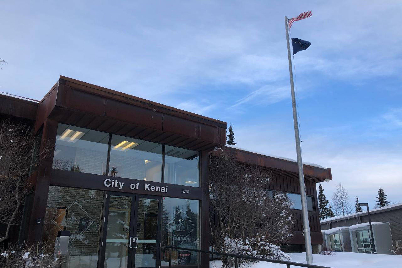 Kenai City Hall can be seen on on Feb. 20, 2020, in Kenai, Alaska. (Photo by Victoria Petersen/Peninsula Clarion)