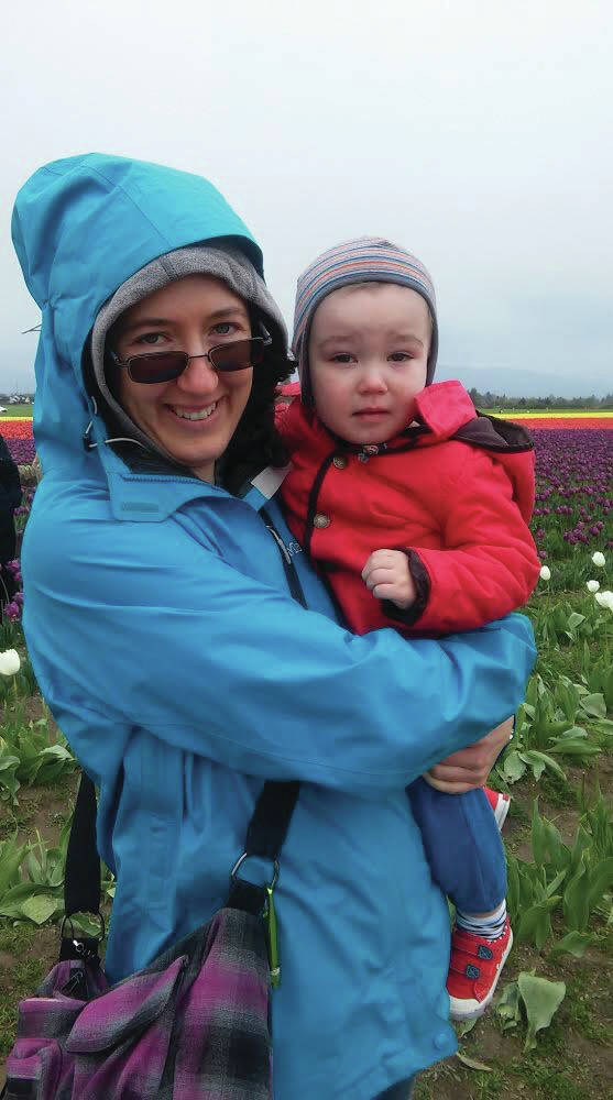 This undated photo of Anesha “Duffy” Murnane shows her wearing the blue jacket and carrying the plaid purse similar to how she appeared in an Oct. 17, 2019 security camera photo taken in Homer, Alaska. (Photo courtesy of Sara and Ed Berg)