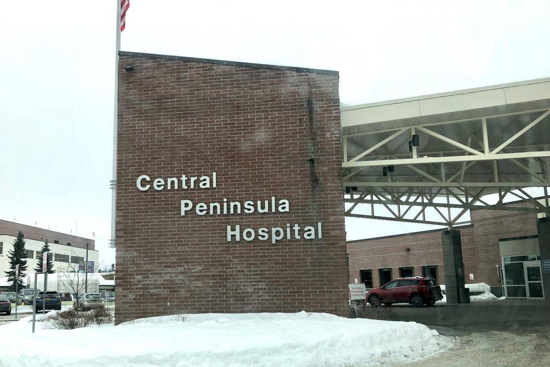 The Central Peninsula Hospital issued new restrictions to the public to help limit exposure to patients and staff, on Tuesday, March, 17, 2020, in Soldotna, Alaska. (Photo by Victoria Petersen/Peninsula Clarion)