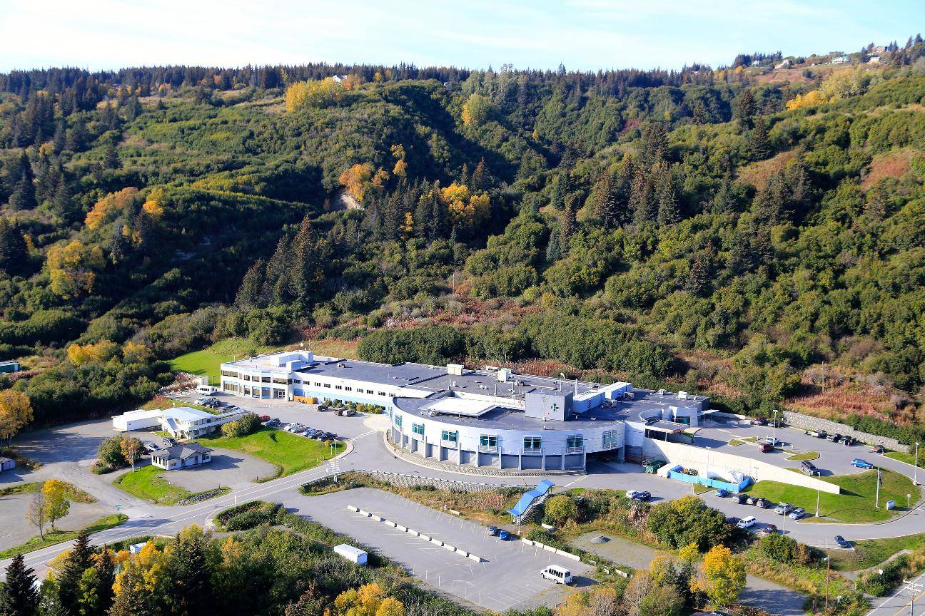 An aerial photo taken in 2014 shows the current South Peninsula Hospital campus. (Photo submitted)