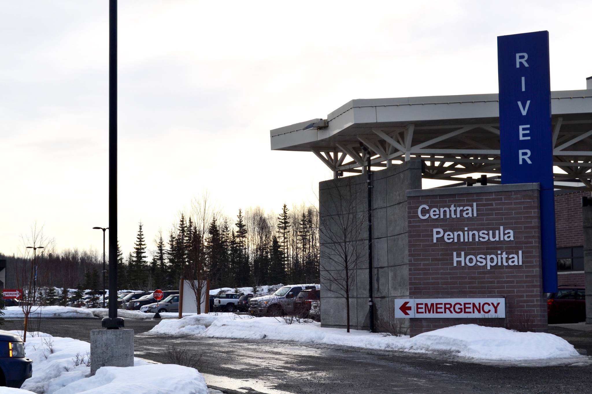 Central Peninsula Hospital as seen March 26, 2020, in Soldotna, Alaska. (Victoria Petersen/Peninsula Clarion)