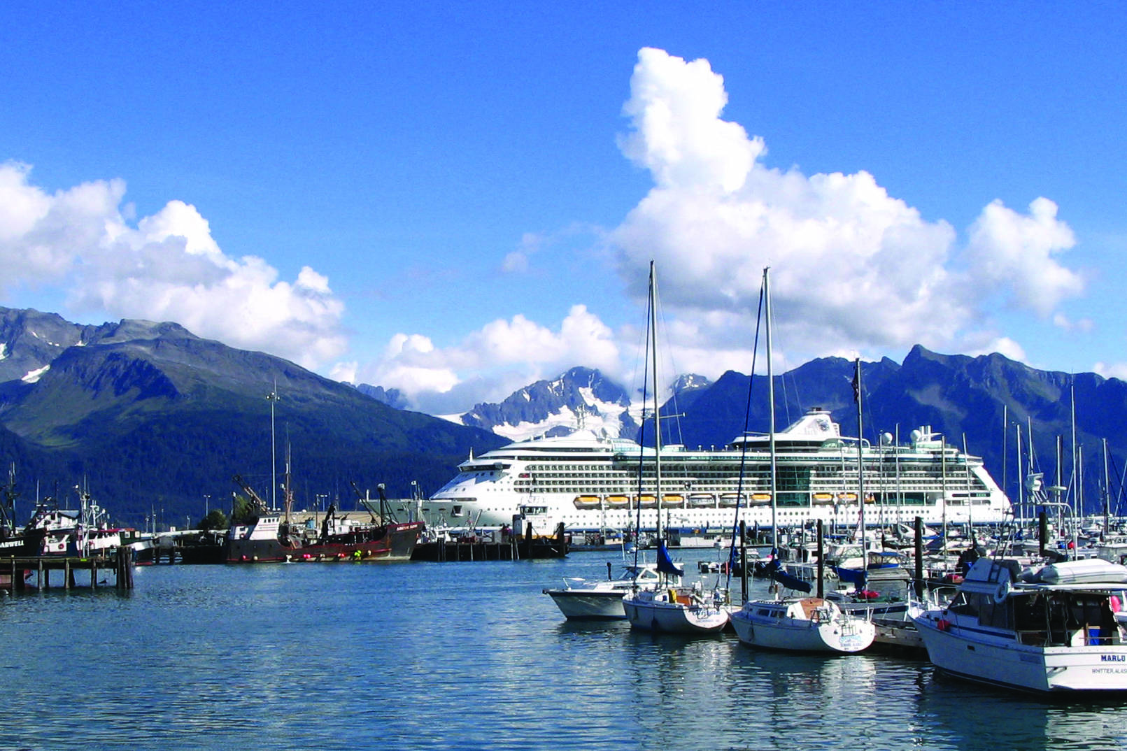 This Sept. 7, 2007, file photo shows Royal Caribbeans Radiance of the Seas docked in Seward, Alaska. (AP Photo/Beth J. Harpaz, File)