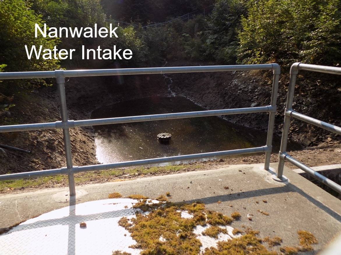 The Village of Nanwalek Resevoir remains nearly empty due to unprecedented drought conditions, Sept. 9, 2019, in Nanwalek, Alaska. (Photo courtesy of Kenai Peninsula Borough)