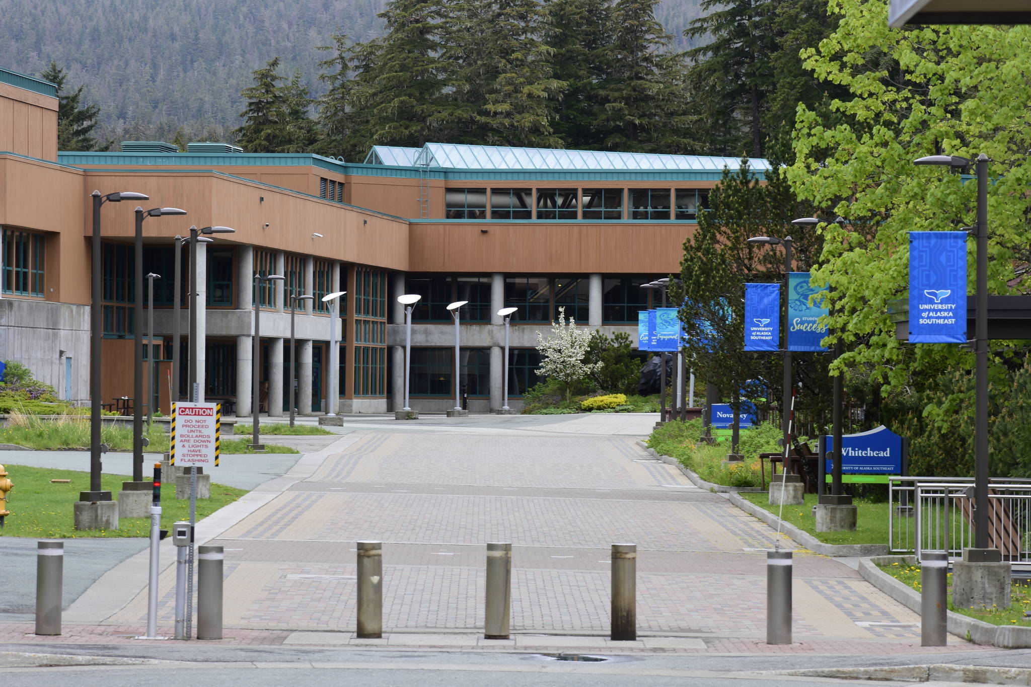 Peter Segall | Juneau Empire                                With a grim financial picture ahead, the University of Alaska Southeast, seen here on Monday, May 25, 2020, could be merged with one of the other universities in the UA system.