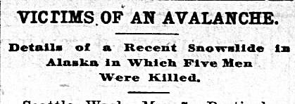 (Image provided by Clark Fair)
One of the newspaper headlines from 1901 that spoke of the Lynx Creek tragedy.
