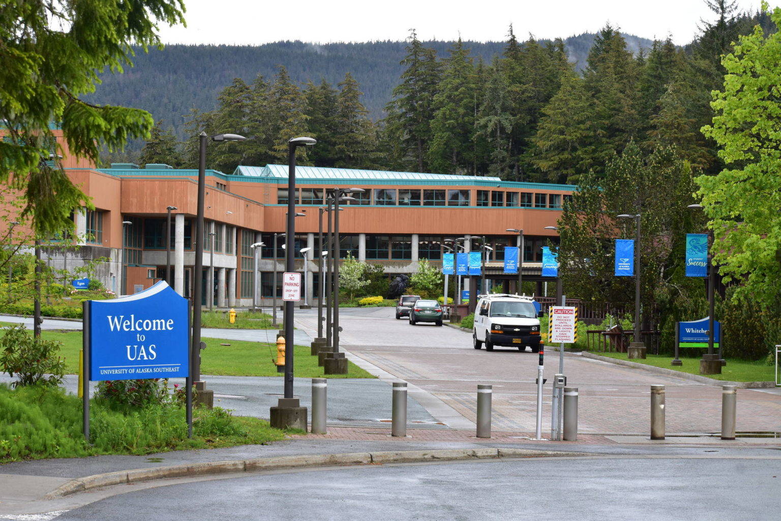 Peter Segall | Juneau Empire                                The University of Alaska Southeast on Monday, June 1, 2020. The UA Board of Regents voted to cut 37 degree and certificate programs system-wide during their full meeting Friday. While UA Southeast lost only two programs, Regents voted Thursday to conduct a study on merging the school with UA Fairbanks.