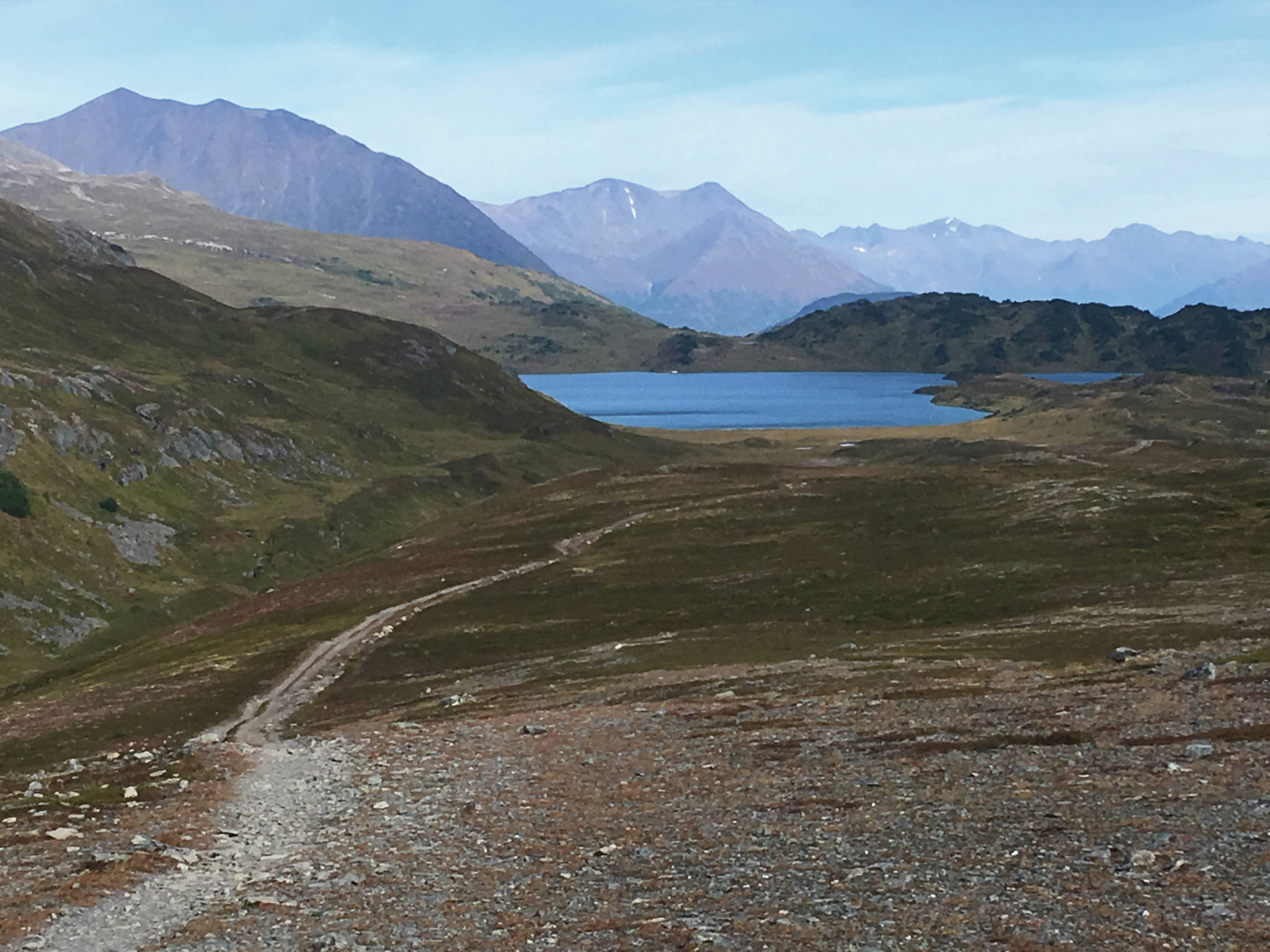 The Lost Lake Trail just outside of Seward, Alaska, on Sept. 12, 2018. (Photo by Jeff Helminiak/Peninsula Clarion)