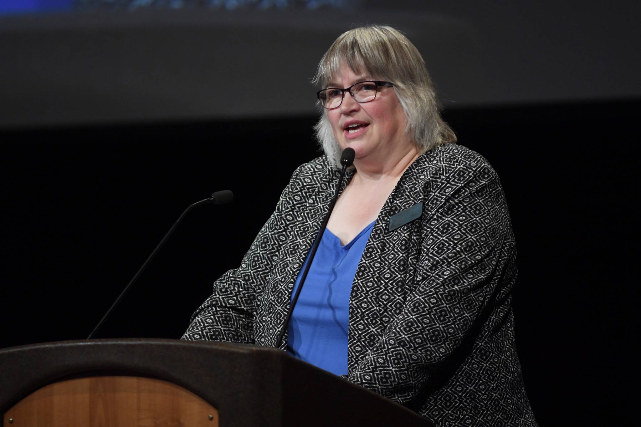 Michael Penn | Juneau Empire File                                City and Borough of Juneau Beth Weldon, seen here in 2019, encourages people to get tested for the coronavirus, even if the symptoms are mild.