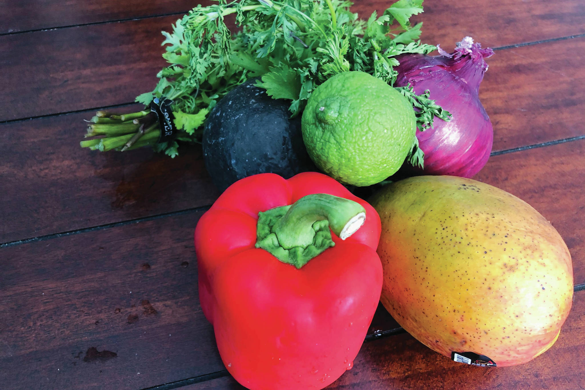 The ingredients for summer salsa. (Photo courtesy of Victoria Petersen)