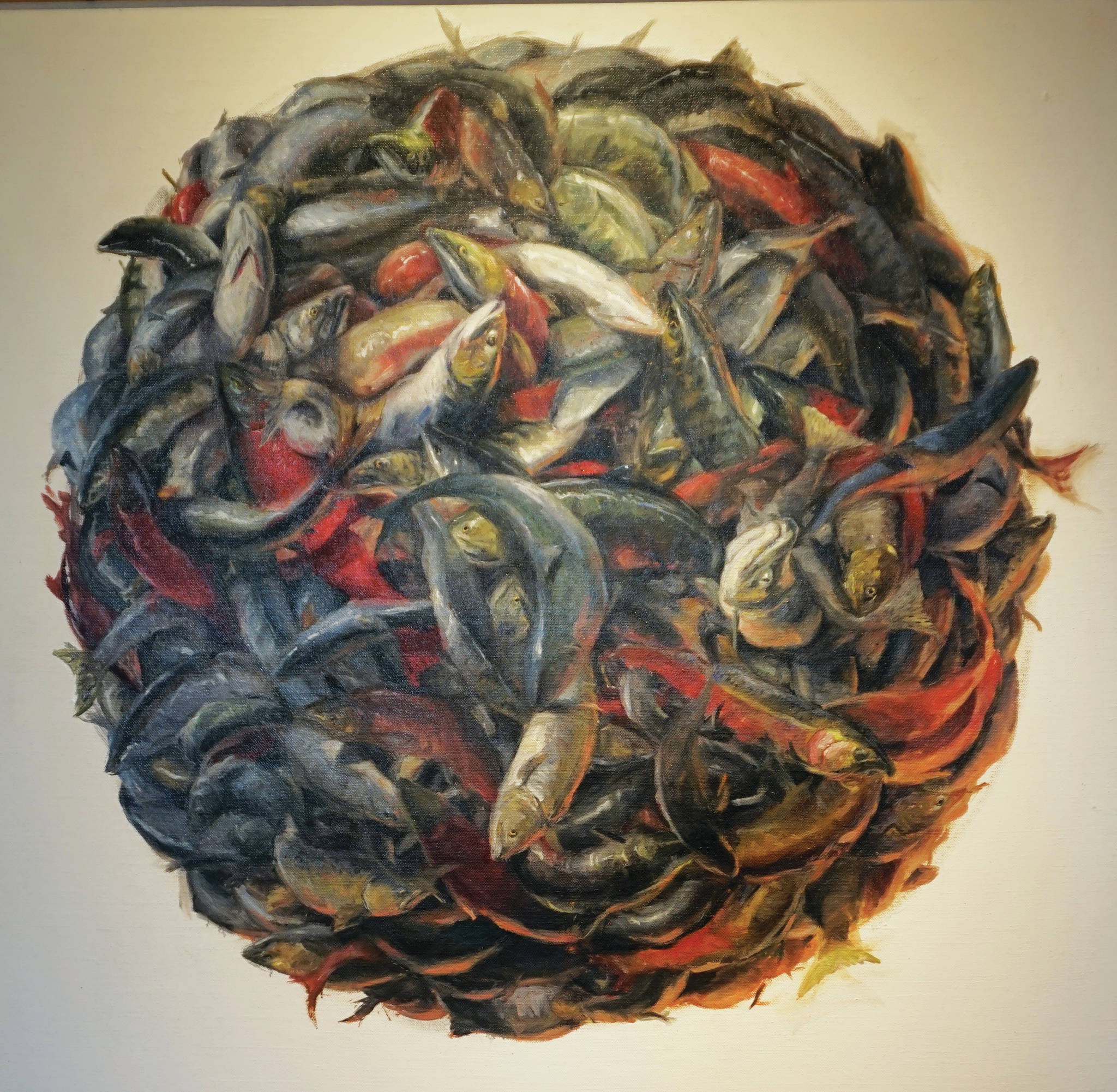 Pettibone’s “Harvest,” as seen on July 7, 2020, at Bunnell Street Arts Center.