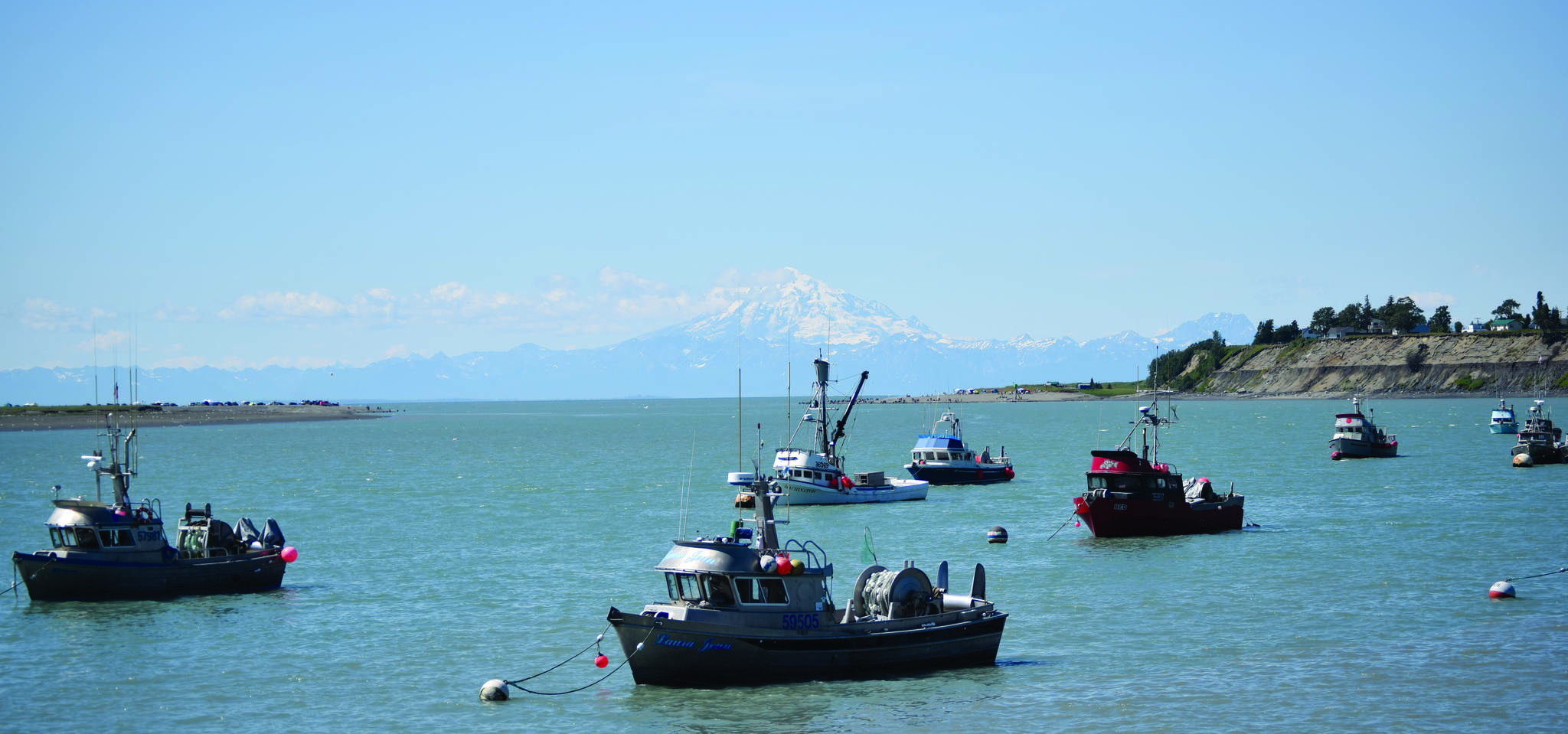Jeff Helminiak / Peninsula Clarion                                 The commercial fishing fleet is seen from Pacific Star Seafoods in Kenai on Tuesday.