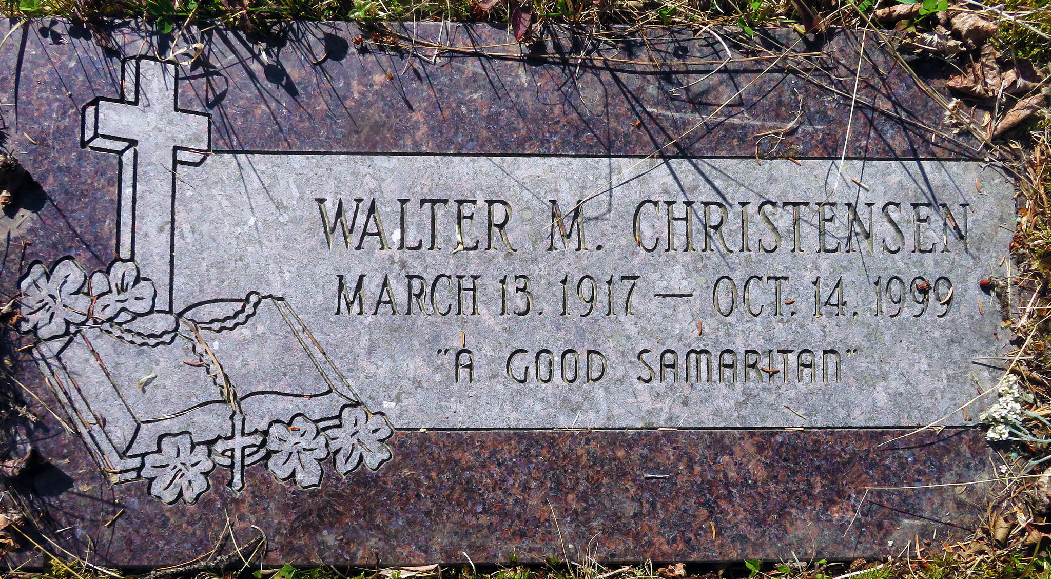 Walt Christensen was laid to rest in a grave next to Beverly in Spruce Grove Memorial Park in Kasilof. (Photo by Clark Fair)