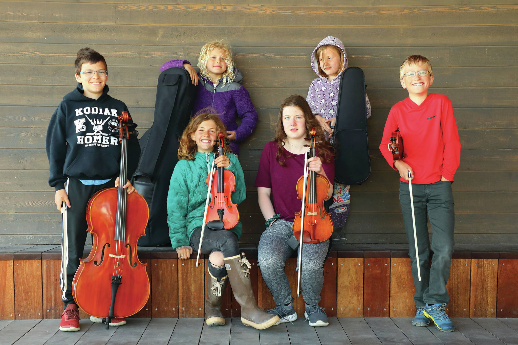 The Bayside Buskers perform from noon-1 p.m. Sunday, Sept. 20, 2020, at Land’s End Resort in Homer, Alaska, as part of the Alaska World Arts Festival. (Photo by Aaron Christ)