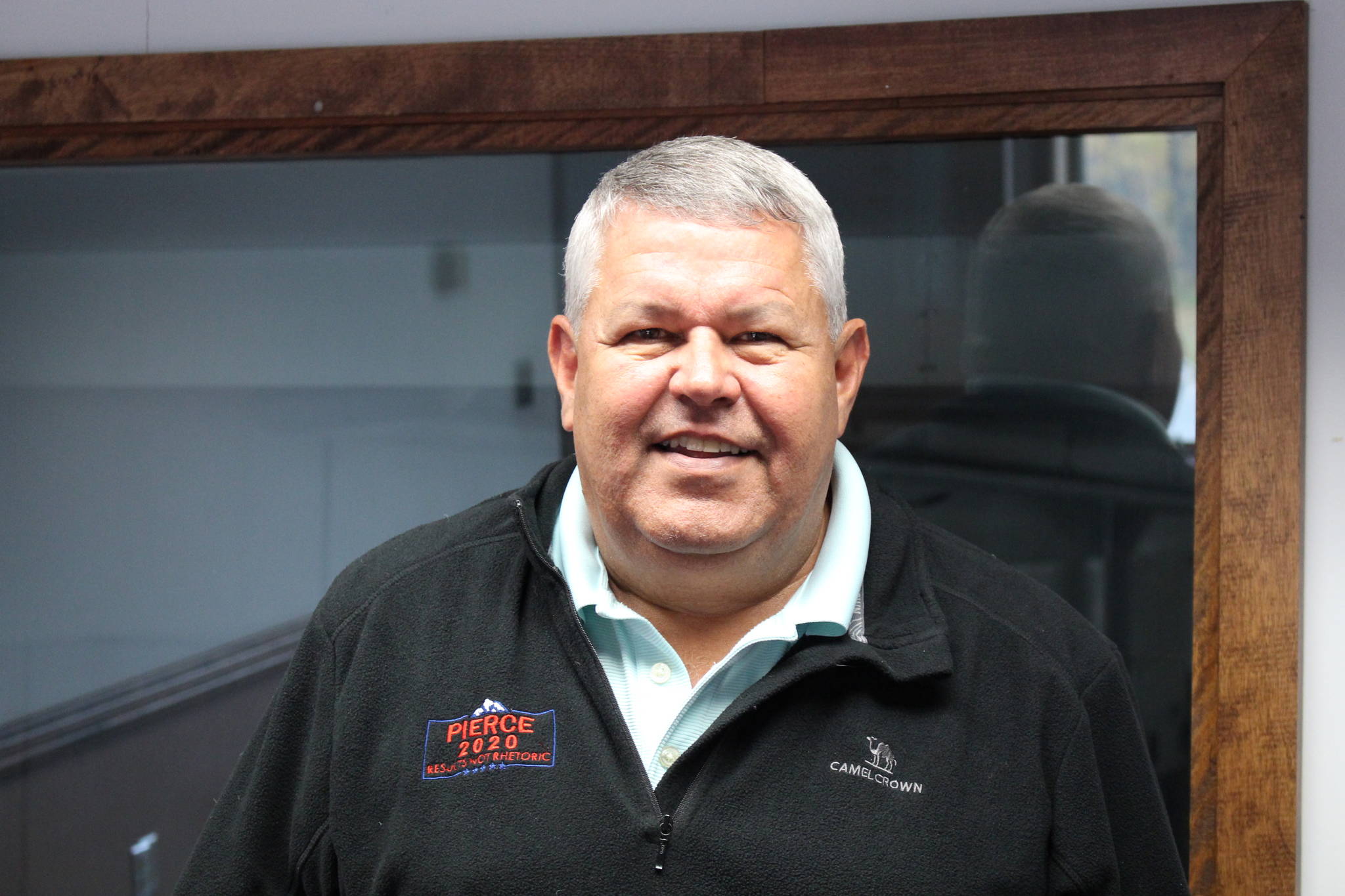 Borough Mayor Charlie Pierce is photographed at the Kenai Peninsula Clarion office in Kenai, Alaska, on Sept. 25, 2020. (Photo by Brian Mazurek/Peninsula Clarion)