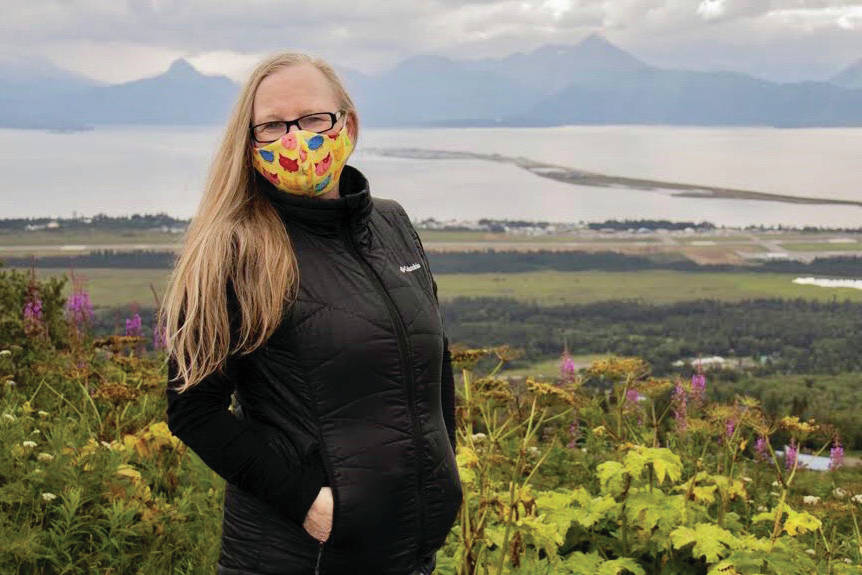 Christina Whiting poses for a photo on Oct. 5, 2020, in Homer, Alaska. (Photo by Taz Tally)