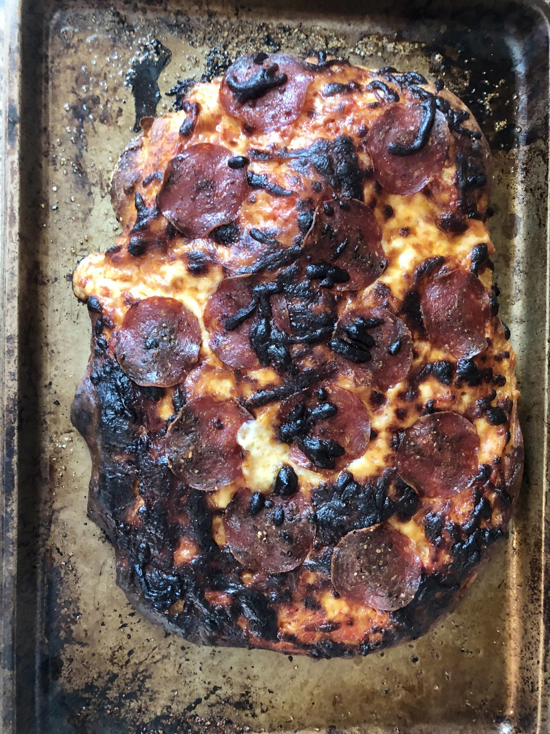 She’s burnt, but she’s beautiful and tastes great, on Monday, Nov. 2, 2020, in Anchorage, Alaska. (Photo by Victoria Petersen/Peninsula Clarion)