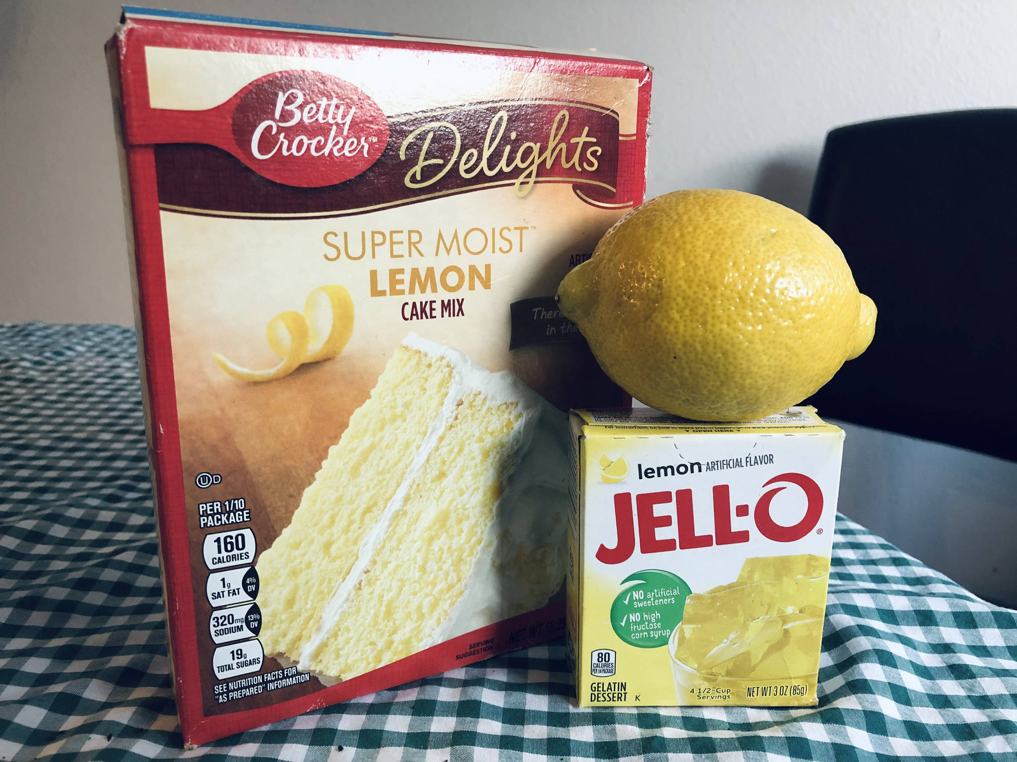 Essential ingredients for my family’s lemon cake recipe, photographed on Tuesday, Nov. 17, 2020, in Anchorage, Alaska. (Photo by Victoria Petersen/Peninsula Clarion)