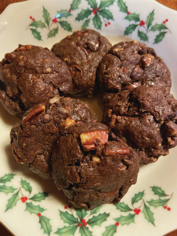 Teri Robl’s German chocolate cookies, as seen here on Monday, Dec. 7, 2020, in the kitchen of her Homer, Alaska, home. (Photo by Teri Robl)