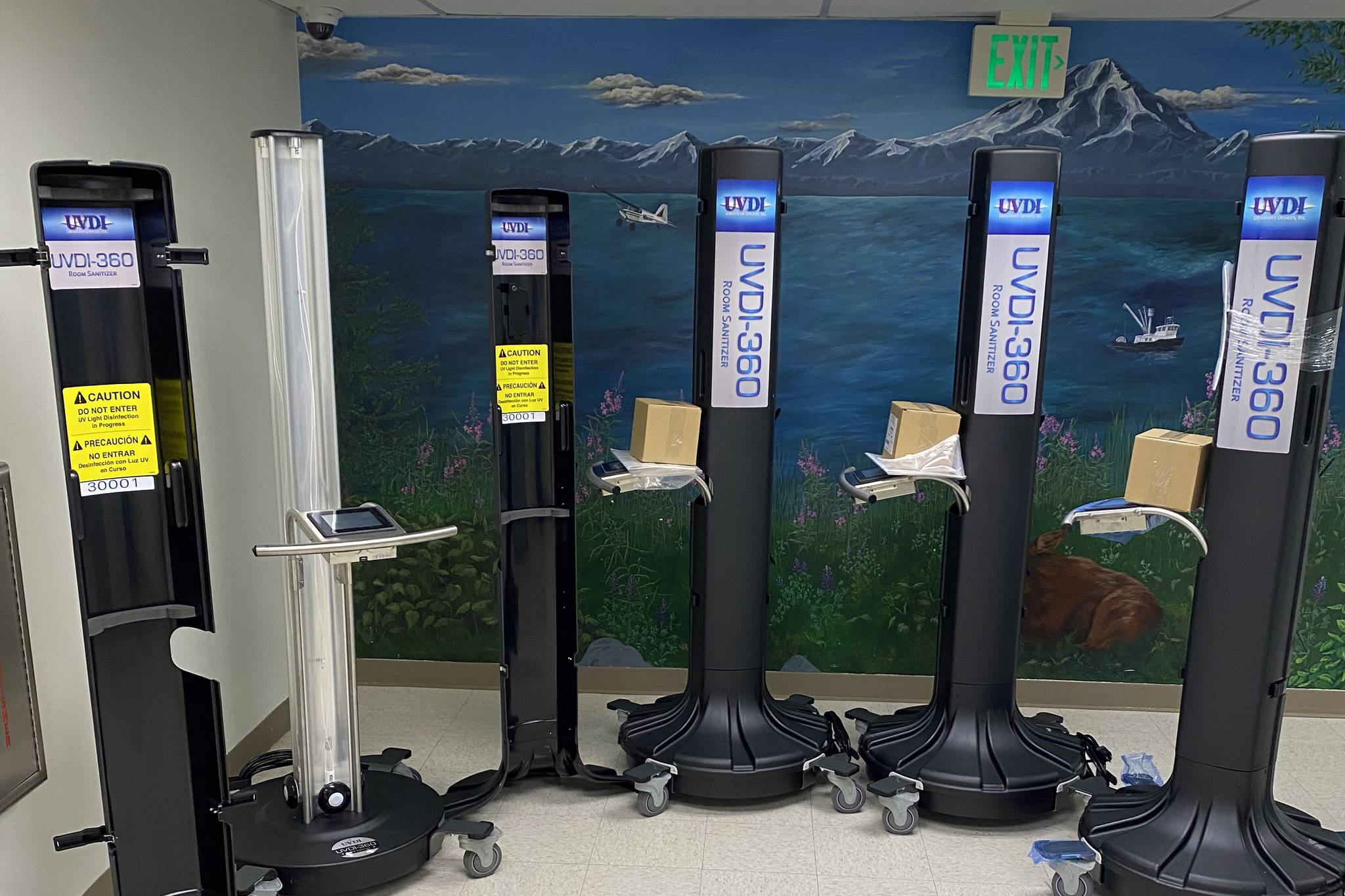 Photo courtesy of Bruce Richards
UV light disinfection systems are pictured at Central Peninsula Hospital in Soldotna.