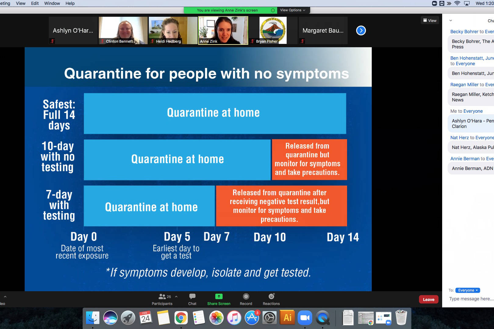 State health officials address members of the media during a virtual press conference on Wednesday, Feb. 24 in Alaska. (Screenshot)