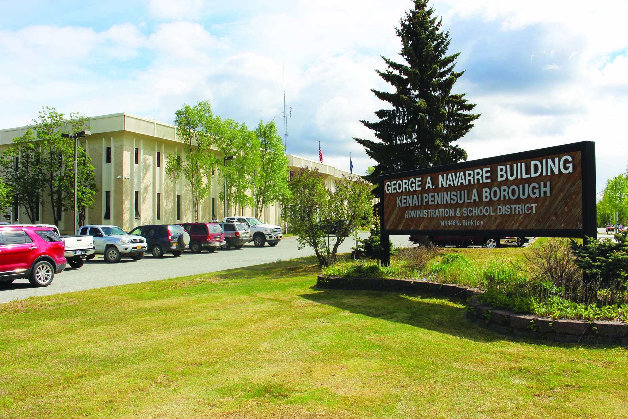 Kenai Peninsula Borough Administration building in Soldotna, Alaska. (Photo by Brian Mazurek/Peninsula Clarion)