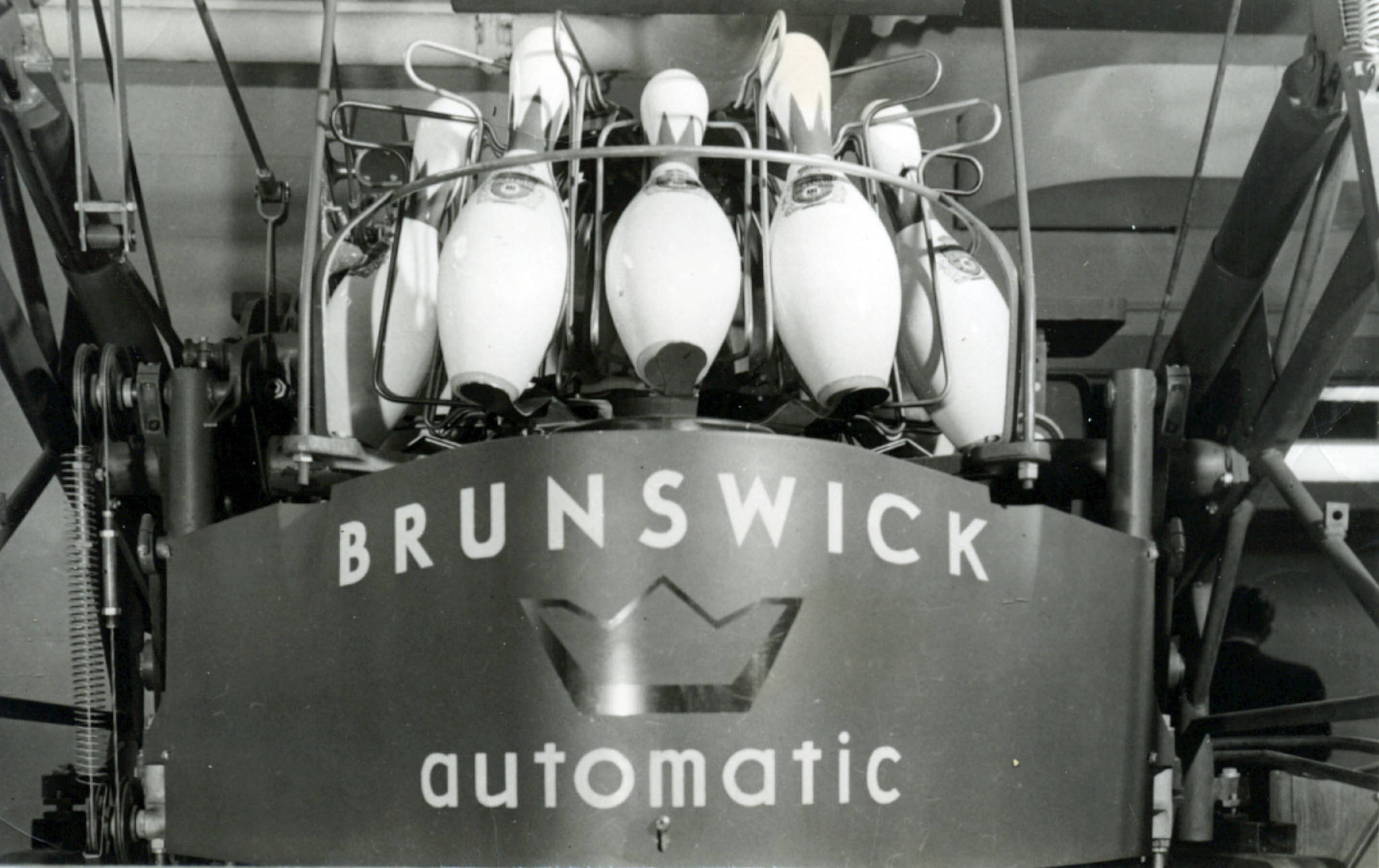 The Brunswick pin setter at the Sky Bowl in Soldotna in June 1960, when Tony Bordenelli set a world record for endurance bowling. (Cheechako News photographs courtesy of the KPC Anthropology Lab Archive)