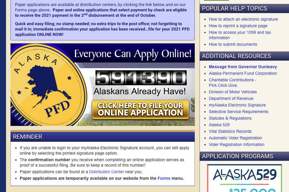 PFD deadline Wednesday at midnight Peninsula Clarion