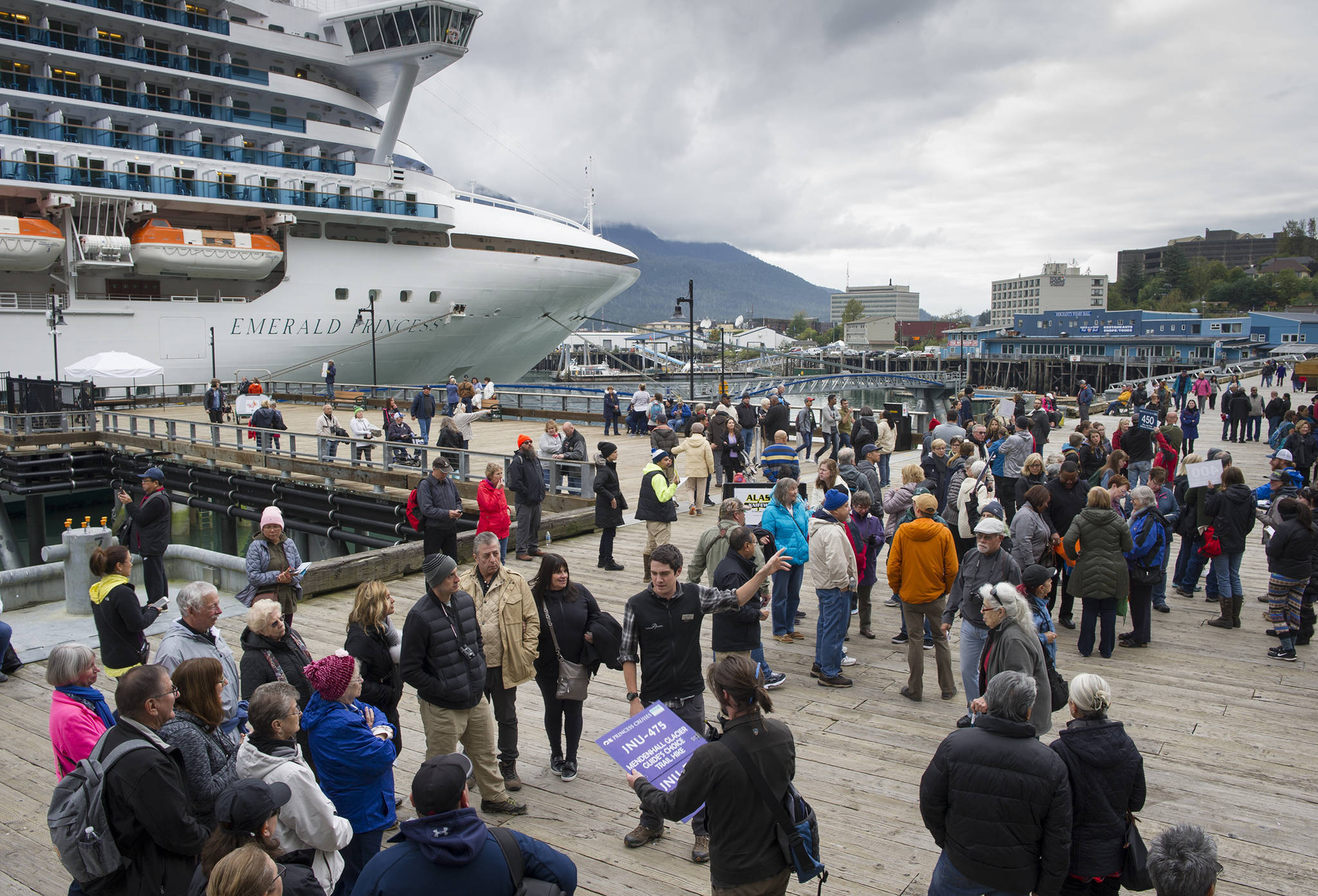 House lawmakers are hoping to see at least some cruise ship passengers like these seen in this Sept. 2017 file photo, and passed a resolution urging Congress and the president to take action on behalf of Alaska's tourist sector. (Michael Penn / Juneau Empire File)