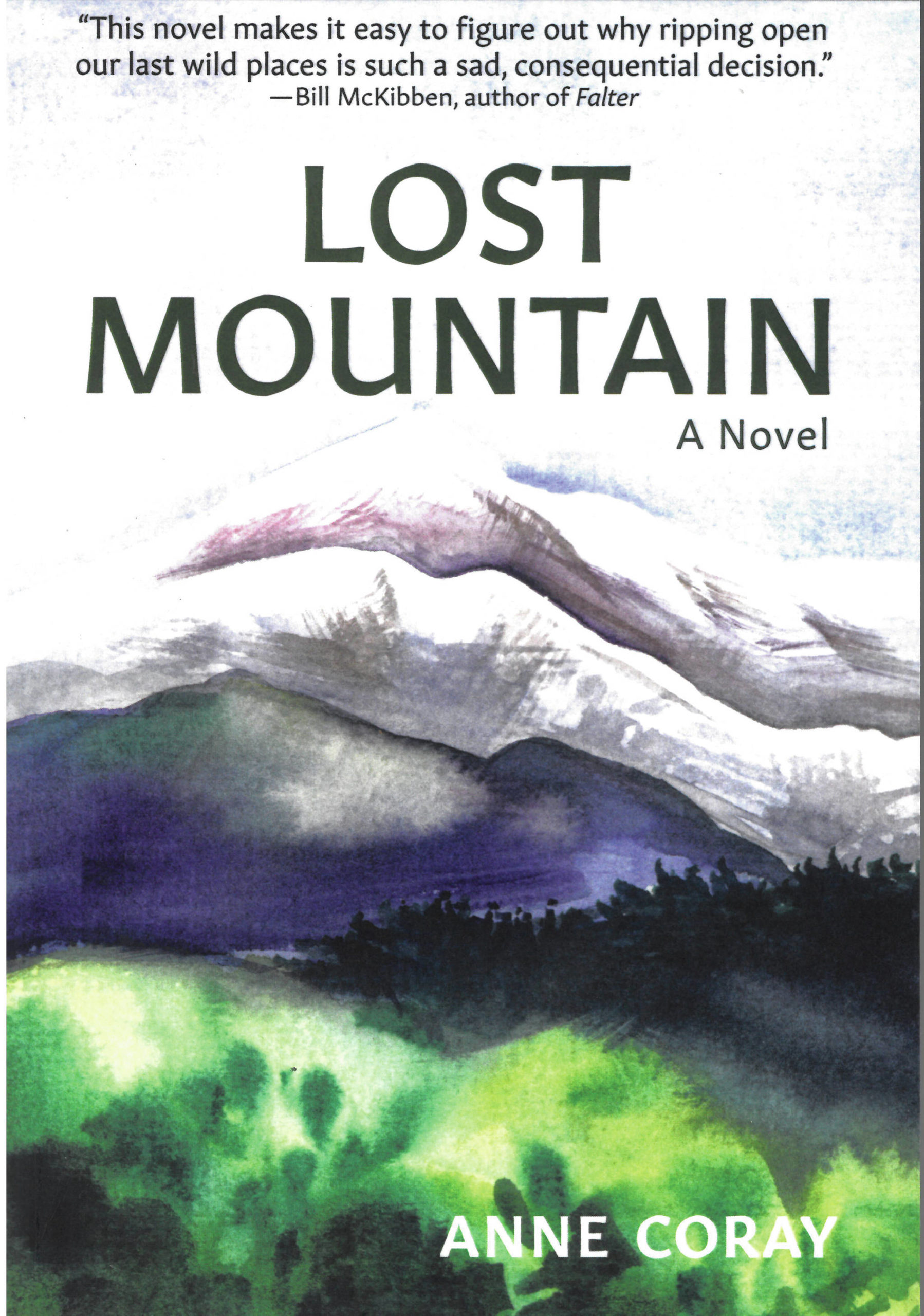 The cover of Anne Coray’s novel, “Lost Mountain.”