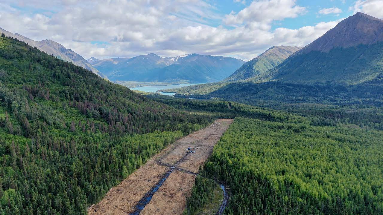 Photo courtesy Sean Holland
The site of the Sterling Highway MP 45-60 Project is seen near Cooper Landing.