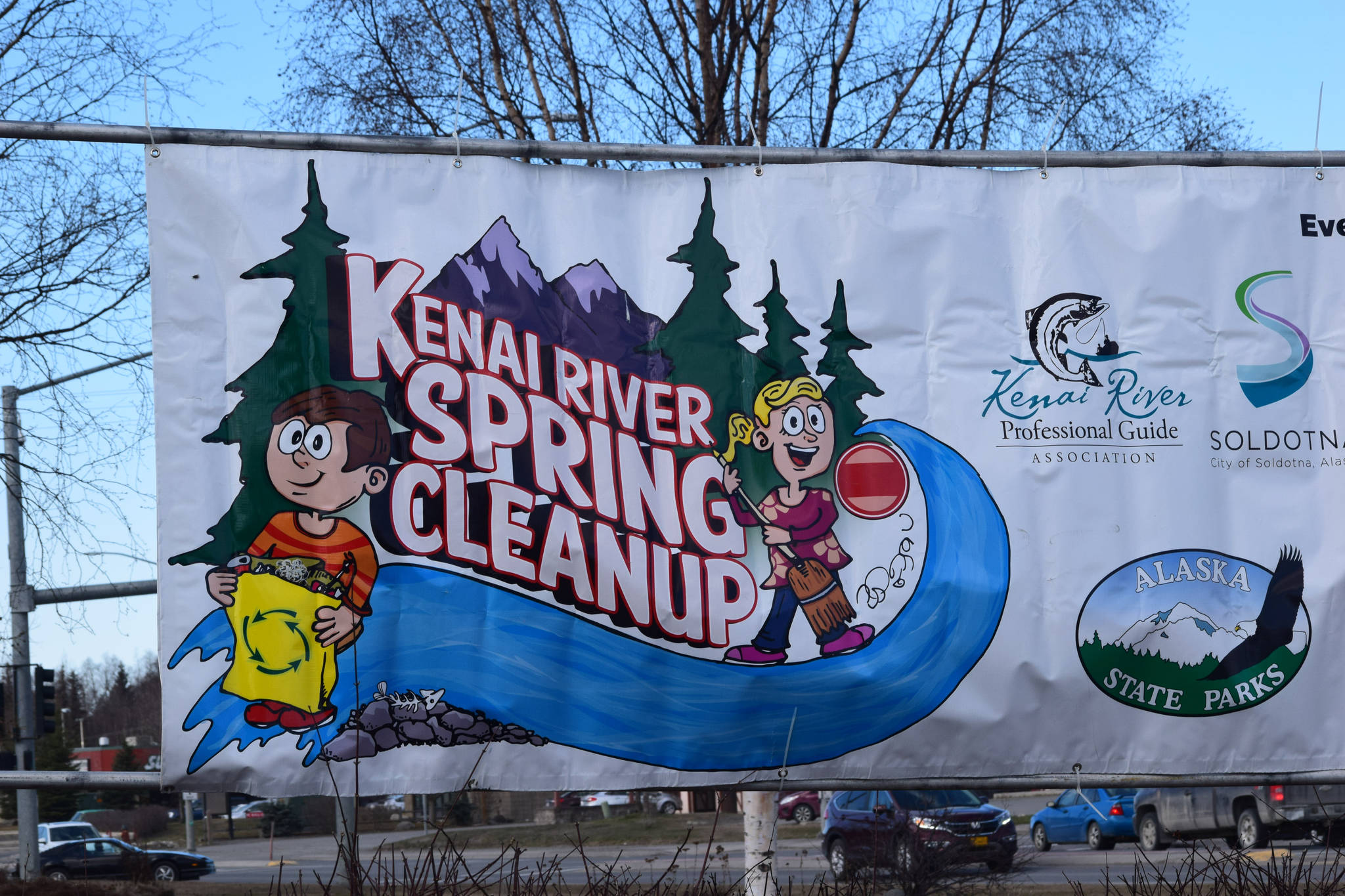 The Kenai River Spring Cleanup at Soldotna Creek Park in Soldotna, Alaska, on Friday, May 7, 2021. (Camille Botello / Peninsula Clarion)