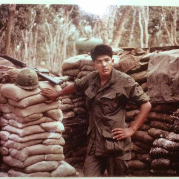 George Bennett pictured shortly after arriving in Vietnam in 1967. Mr. Bennett served in the 2/12th Infantry 3rd Brigade, 25th Infantry Division and was assigned to Dau Tieng Base Camp. (Photo courtesy George Bennett, Sr.)