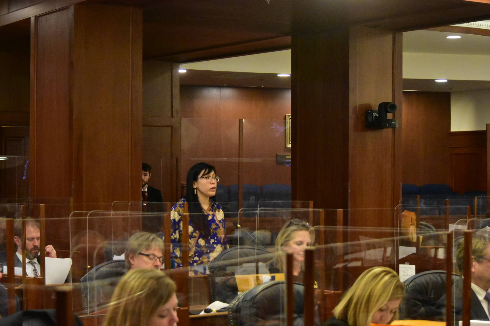 Rep. Tiffany Zulkosky, D-Bethel, urges her colleagues to vote for a bill to have the state recognize the Alaska’s 229 already federally recognized tribes on Wednesday, May 19, 2021. The bill was one of dozens heard Wednesday as lawmakers tried to pass as much legislation on the last day of the legislative session. (Peter Segall / Juneau Empire)