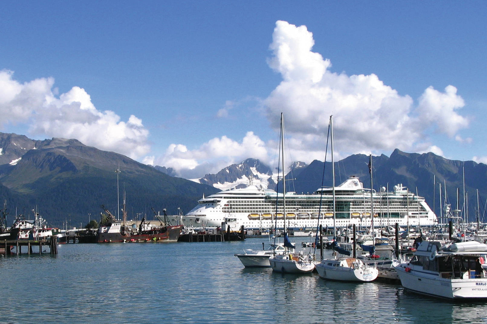 This Sept. 7, 2007, file photo shows Royal Caribbean’s “Radiance of the Seas” docked in Seward . (AP Photo/Beth J. Harpaz, File)