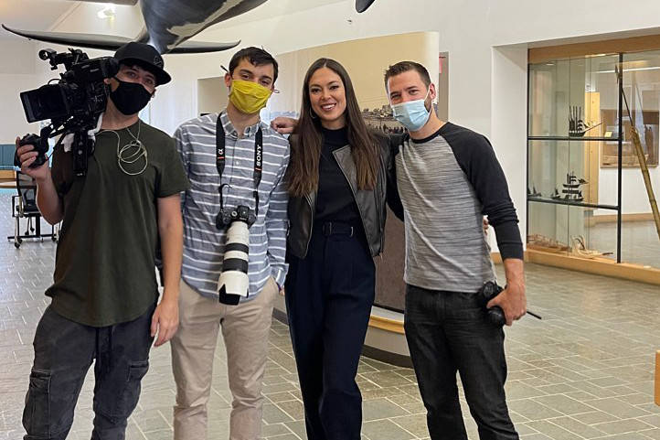 Alyssa London, second from right, and her team are working to produce Culture Story, which will showcase modern Alaska Native cultures across and outside of Alaska. (Courtesy photo / Culture Story)