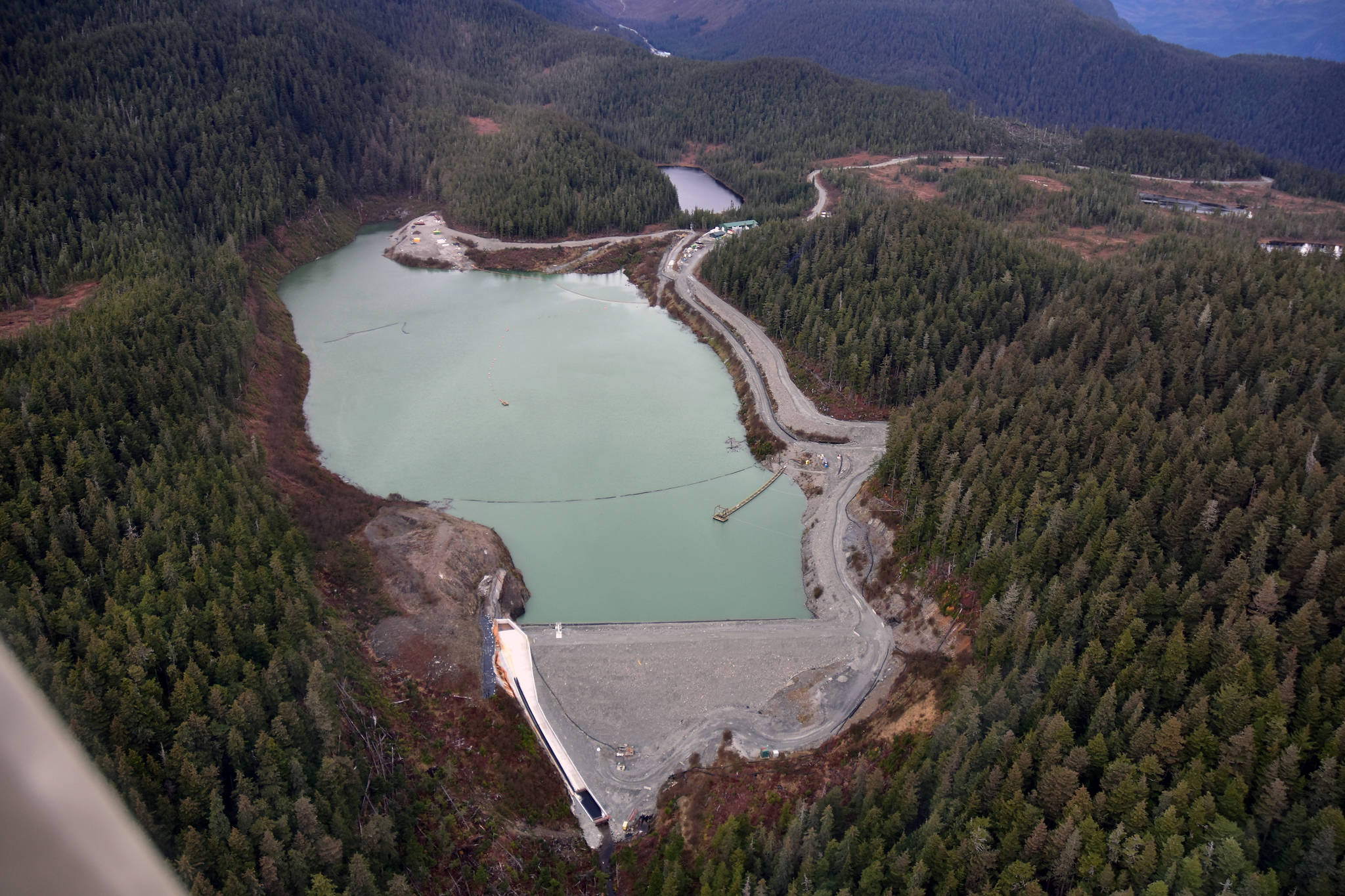Coeur Alaska will likely be able to expand their facilities at the Kensington Gold Mine including the Tailing Treatment Facility, seen here in this October 2019 photo, after the U.S. Forest Service announced it intends to approve the company’s proposal to extend the mine’s life by 10 years. Operations were expected to end in 2023 under a plan approved in 2005. (Peter Segall / Juneau Empire File)