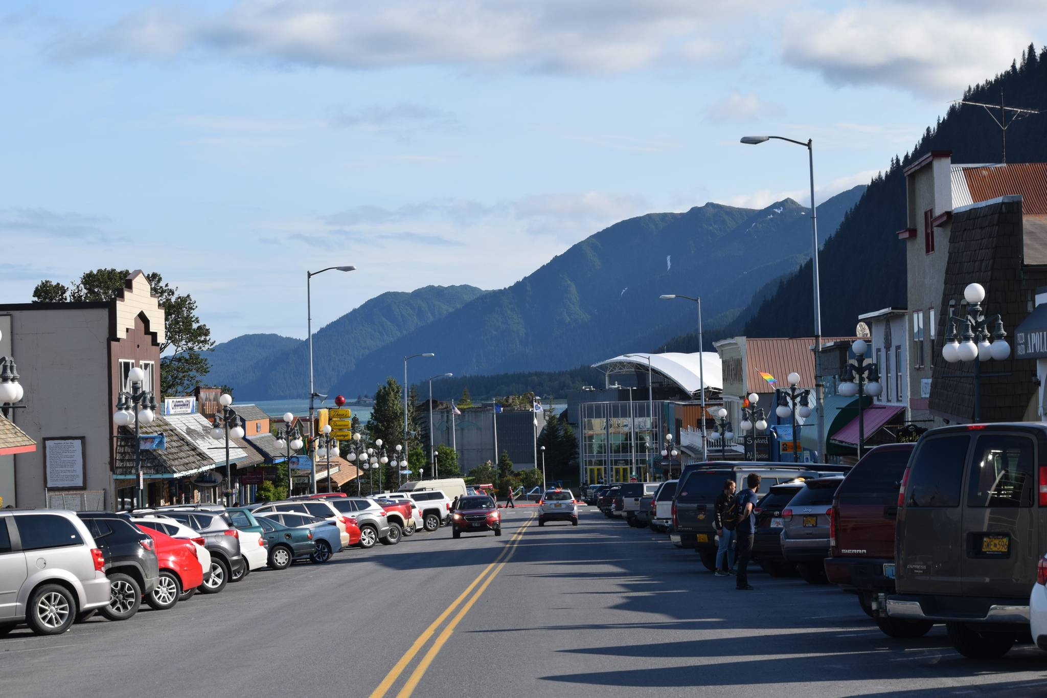 Downtown Seward, Alaska is seen on Saturday, July 24, 2021. (Camille Botello / Peninsula Clarion)