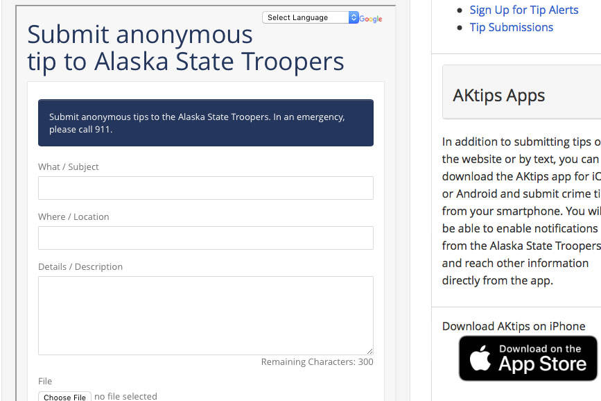 Screenshot (dps.alaska.gov)