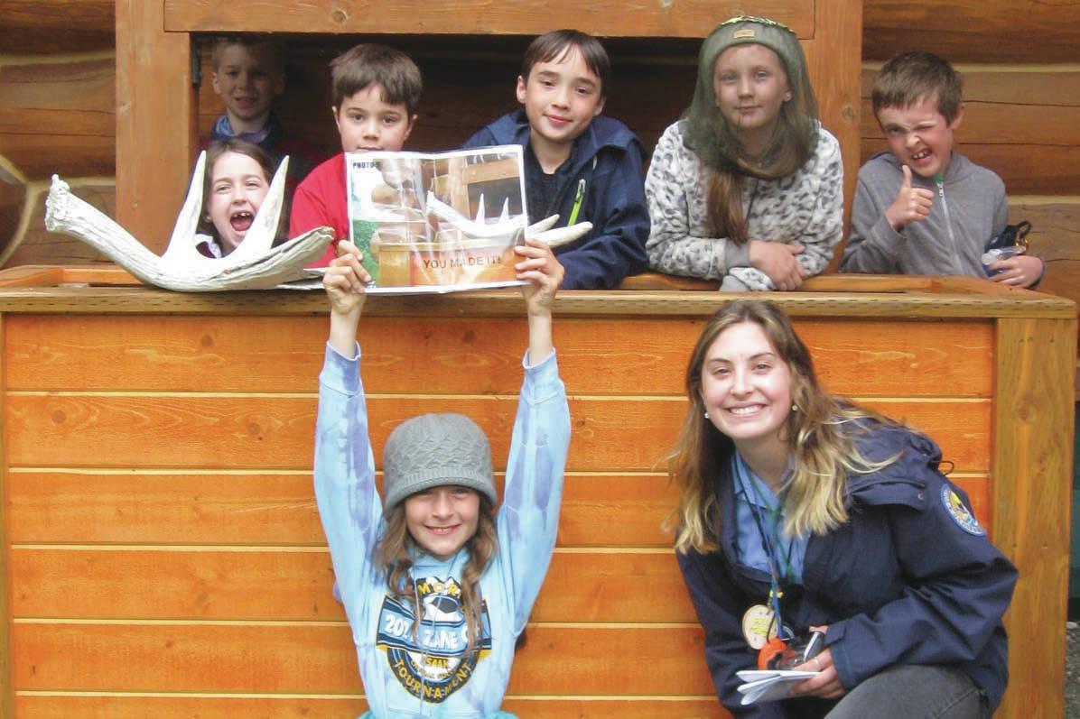 A group photo of the campers after a digital scavenger hunt in Get Out and Get Dirty Camp. (Photo provided by U.S. Fish and Wildlife Service)