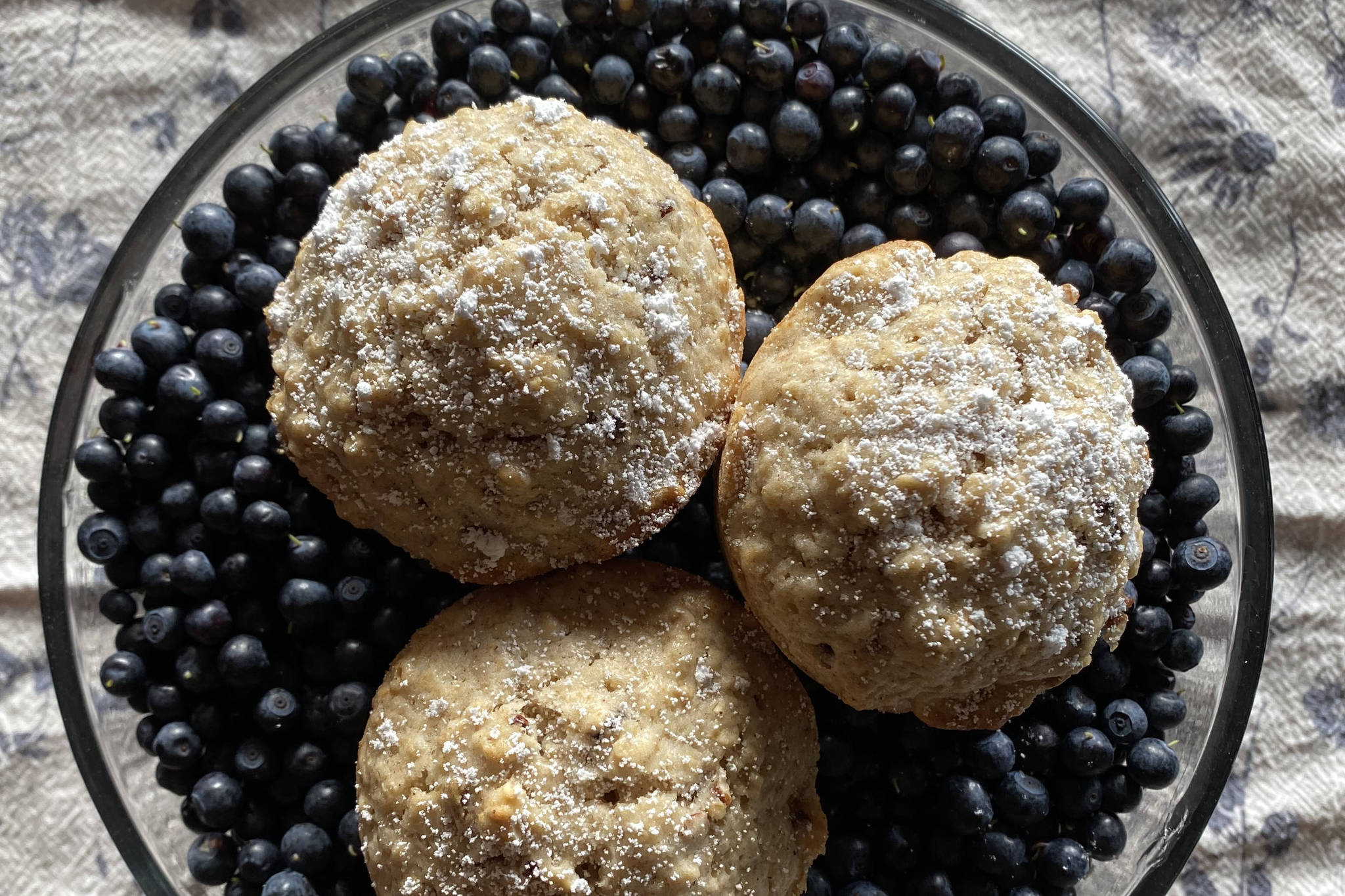 This base oatmeal muffin mix offers endless variations and can be paired with fresh fruits and berries. (Photo by Tressa Dale/Peninsula Clarion)