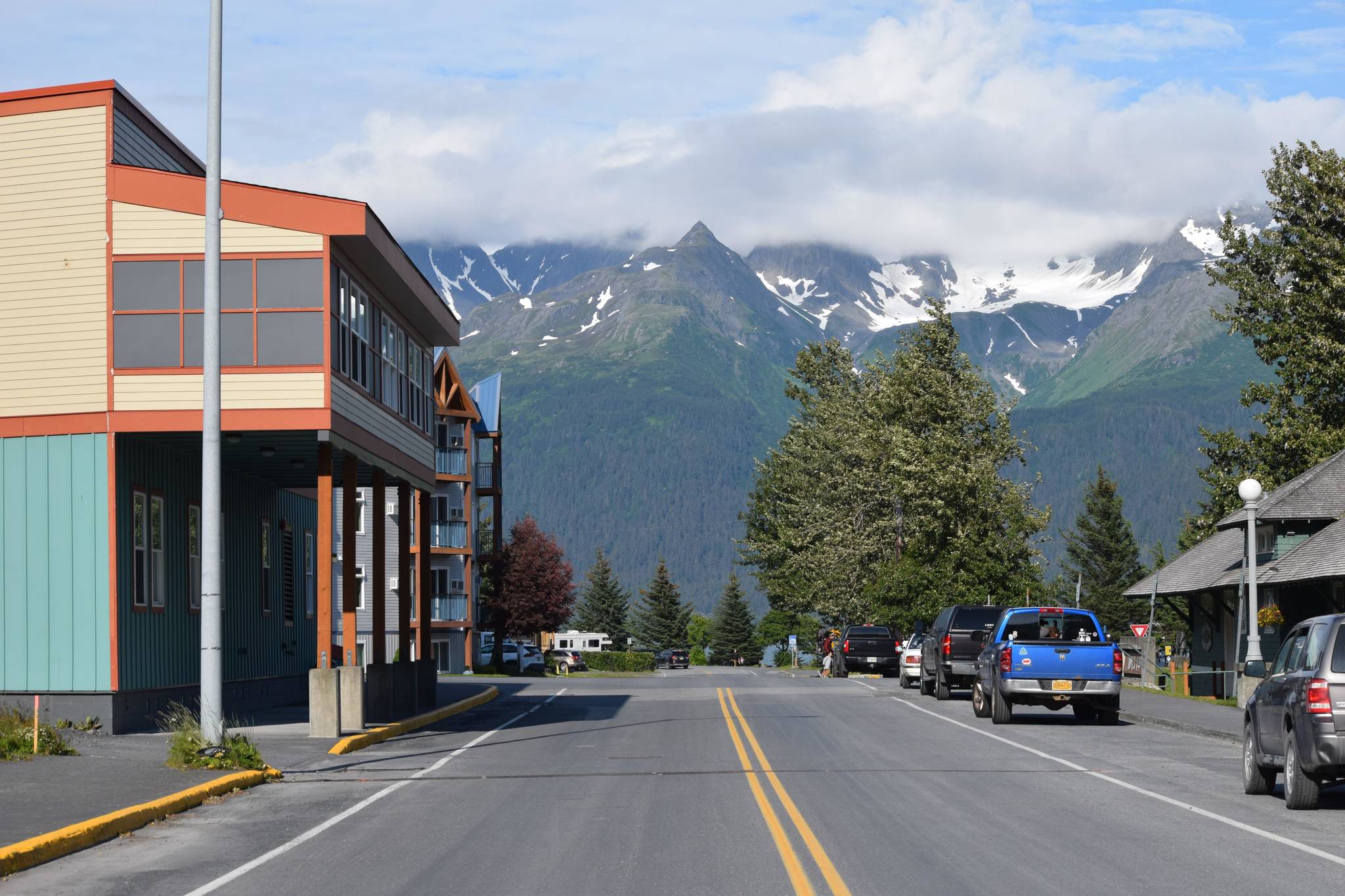 Downtown Seward, Alaska is seen on Saturday, July 24, 2021. (Camille Botello/Peninsula Clarion)