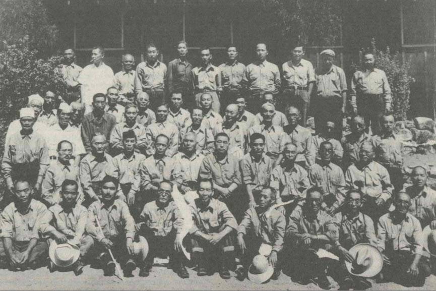 Courtesy Photo / Molly Pressler Collection 
Japanese-Americans interned in Alaska in World War II are shown in this photo at a camp in New Mexico where they endured the majority of the war.