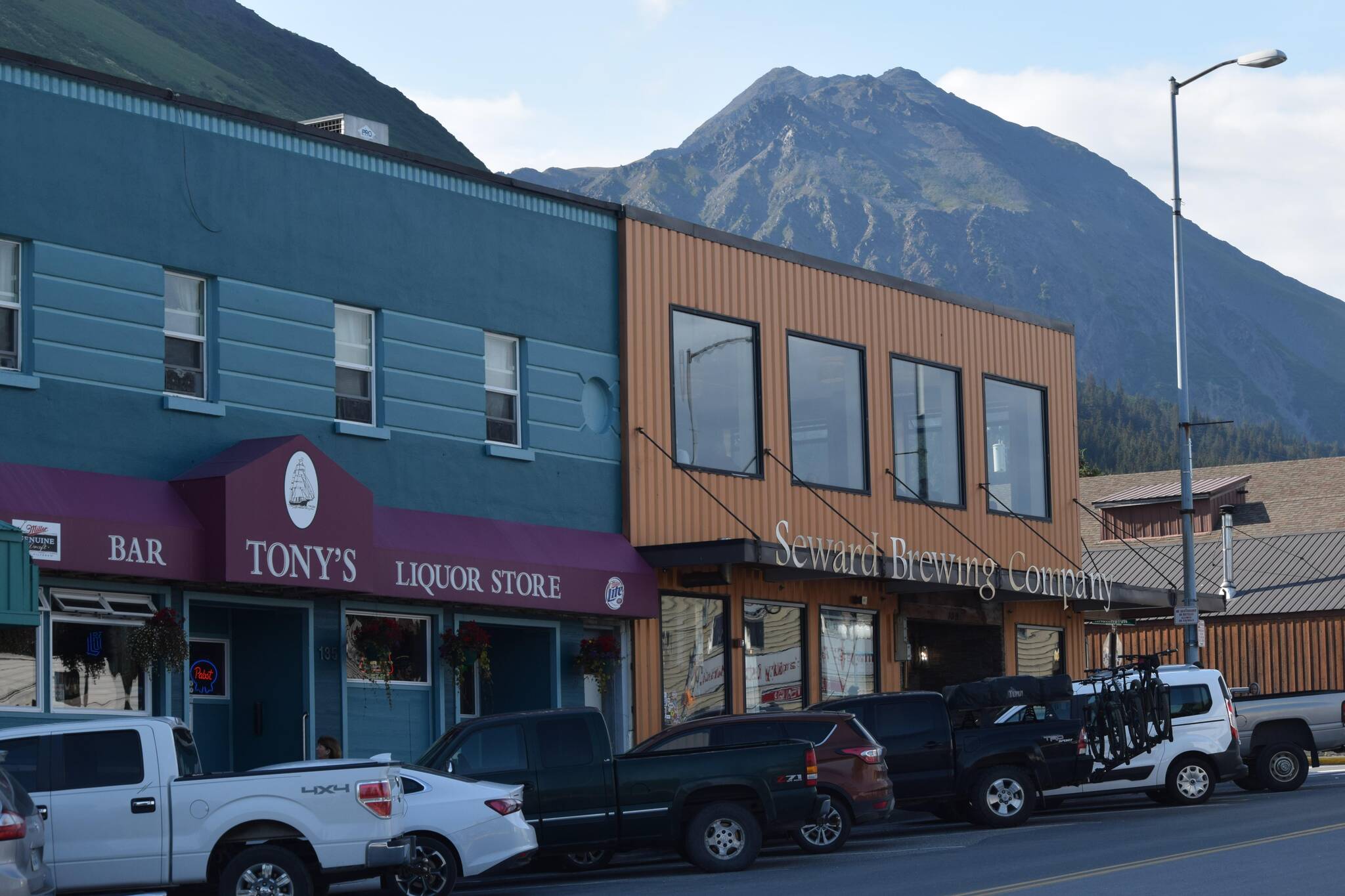 Downtown Seward, Alaska, is seen on Saturday, July 24, 2021. (Camille Botello / Peninsula Clarion)