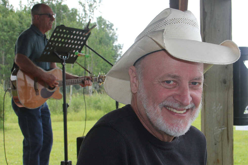 James Varsos, also known as “Hobo Jim,” poses for a photo during the August 2016, Funny River Festival in Funny River, Alaska, in August 2016. (Peninsula Clarion file)