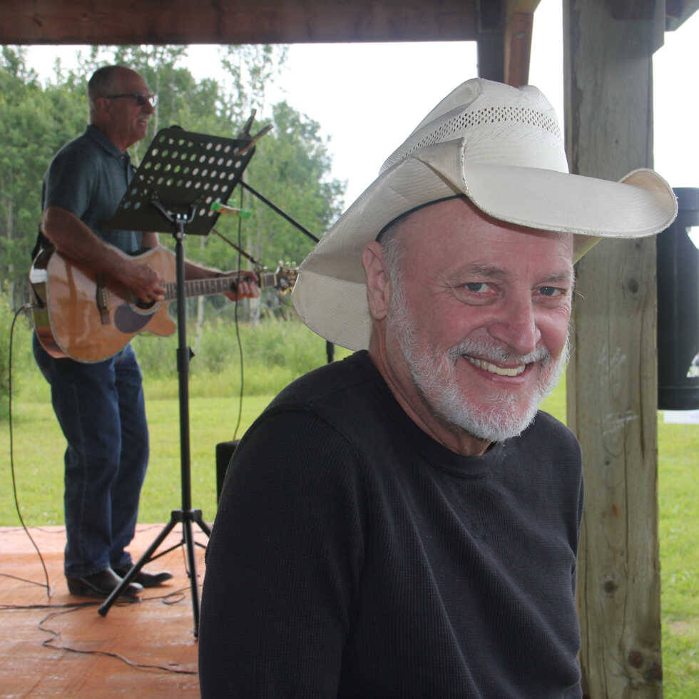 James Varsos, also known as “Hobo Jim,” poses for a photo during the August 2016, Funny River Festival in Funny River, Alaska, in August 2016. (Peninsula Clarion file)