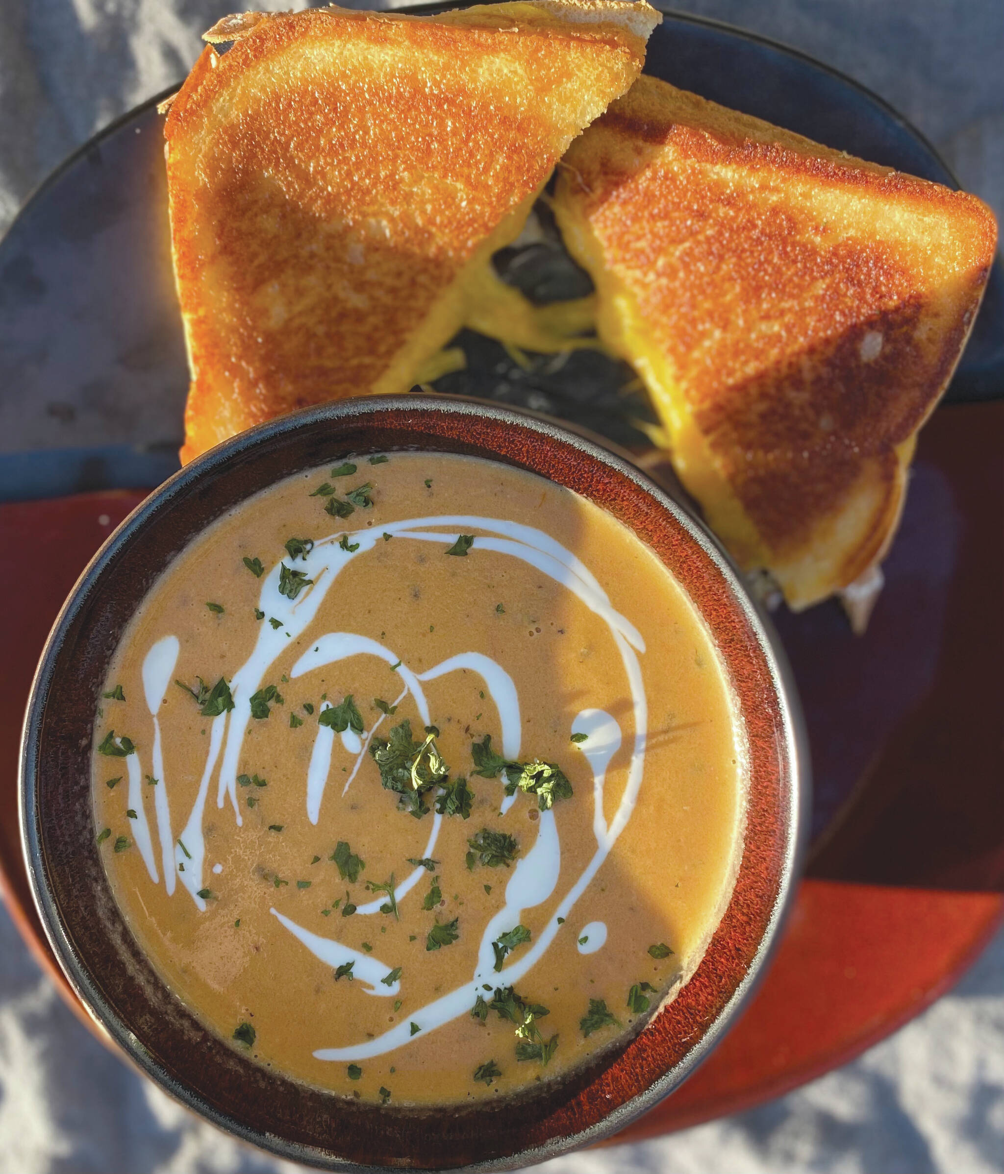 Tomato soup with grilled cheese. (Photo by Tressa Dale)