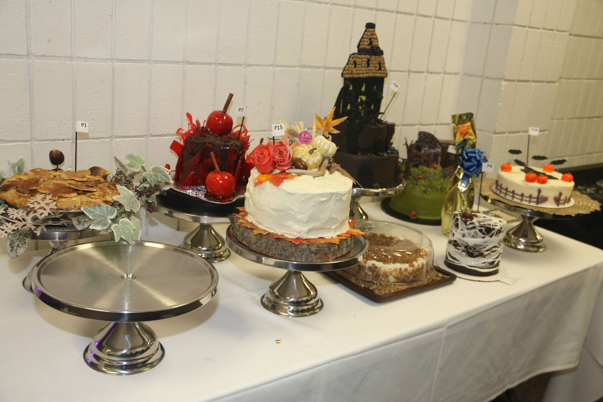 Baked goods are on display during a Soldotna Chamber of Commerce pie auction in this undated photo. (Photo courtesy Soldotna Chamber of Commerce)