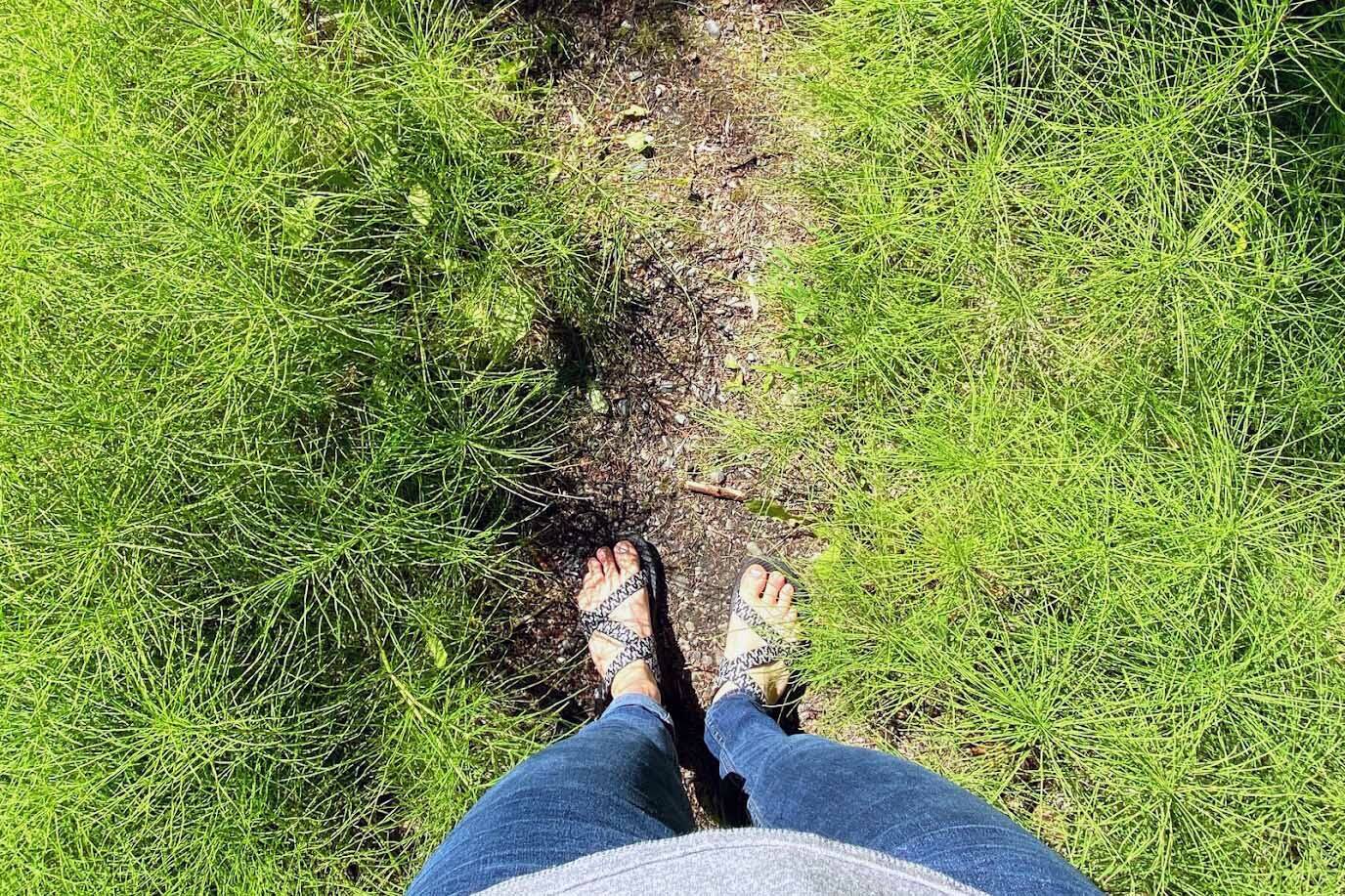 The pedicure in question has seen many miles of hiking and walking since it was first painted on five months ago. (Photo by Kat Sorensen)