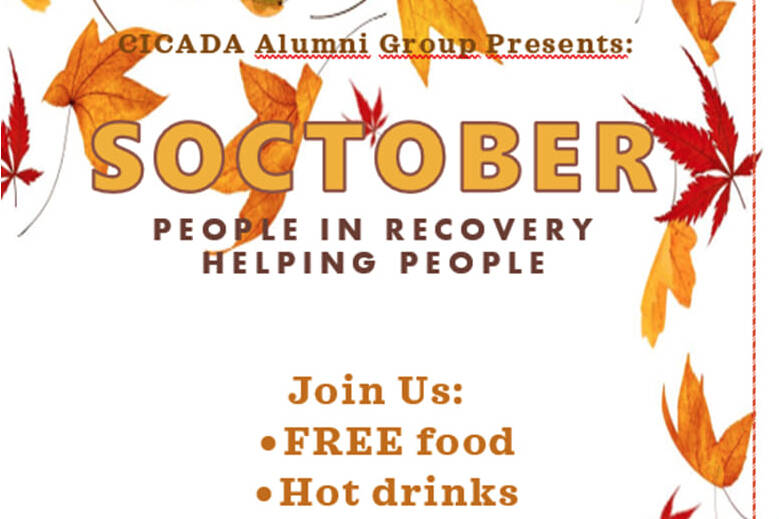 “Soctober” will take place from noon to 5 p.m. Saturday, Oct. 16, 2021, at the Cook Inlet Counseling parking lot at 10200 Kenai Spur Highway in Kenai, and consists of rock painting, the winter gear giveaway and a free spaghetti lunch. (Image via Cook Inlet Council on Alcohol and Drug Abuse)